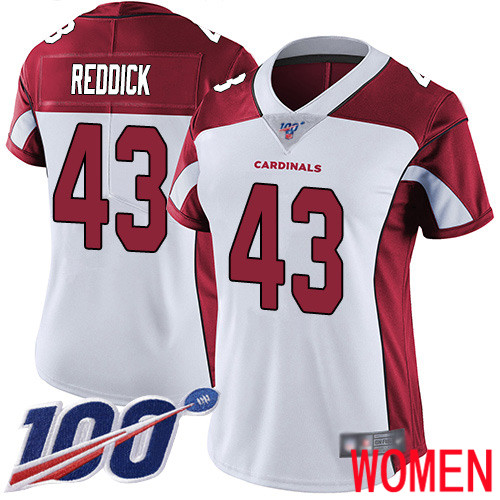 Arizona Cardinals Limited White Women Haason Reddick Road Jersey NFL Football #43 100th Season Vapor Untouchable->arizona cardinals->NFL Jersey
